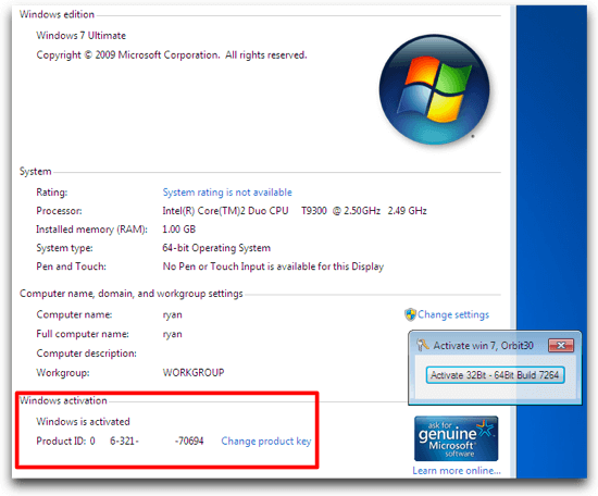 windows 7 genuine activation download